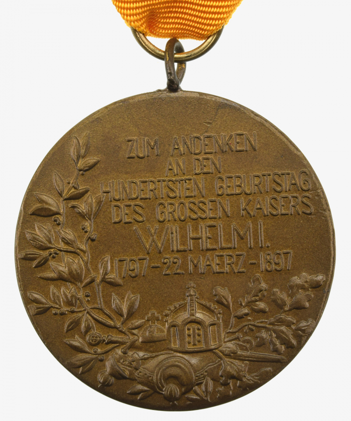 Preußen Centenarmedaille Kaiser Wilhelm I. Erinnerungsmedaille 1897